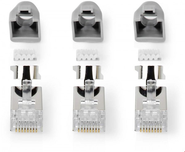 CCBW89390GY RJ45-Stecker (10Stk.) grau