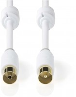 CSBW40015WT50 Koax-Kabel (5m) weiß IEC (Koax)-Stecker>IEC (Koax)-Stecker