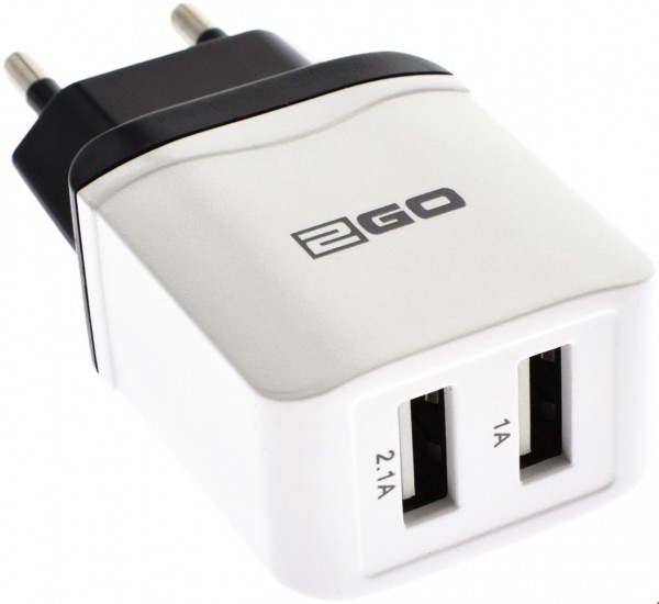Dual USB Ladegerät weiß