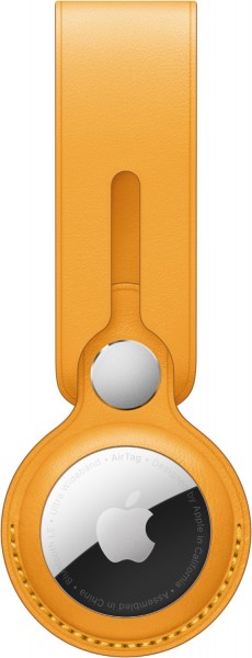 AirTag Lederanhänger california poppy