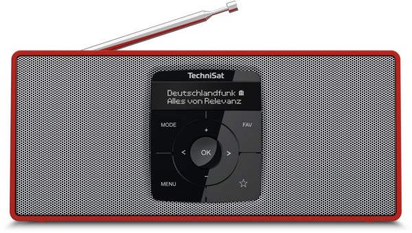 DigitRadio 2 S Kofferradio mit DAB/DAB+ rot/silber