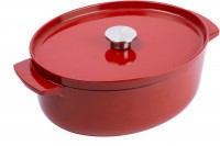 CC006063-001 Bräter mit Decke 30cm oval rot