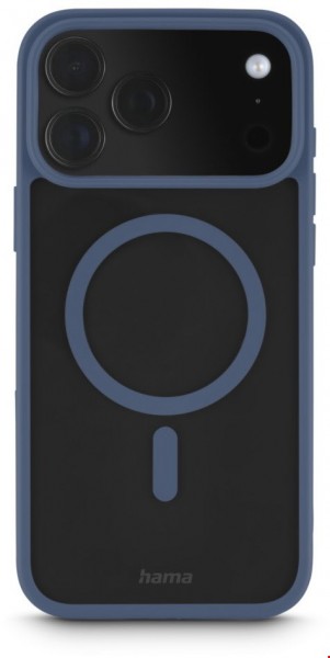 Handyhülle Frame Protect für iPhone 17 Pro Max blau/transparent