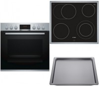 HND411GR61 Herdset bestehend aus HEA513BR2+NKN645GA1E+HEZ531000 edelstahl + edelstahl