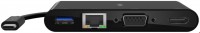 USB Type-C Adapter Type-C > RJ45/HDMI/VGA/USB schwarz