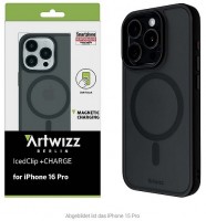 IcedClip + CHARGE für iPhone 16 Pro night black