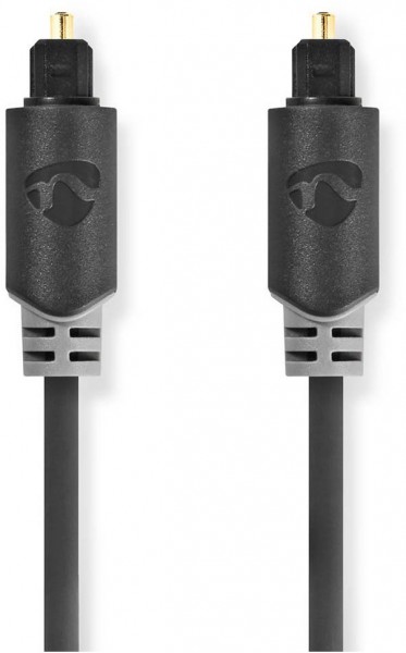 CABW25000AT50 Audiokabel (5m) Toslink-Stecker>Toslink-Stecker anthrazit