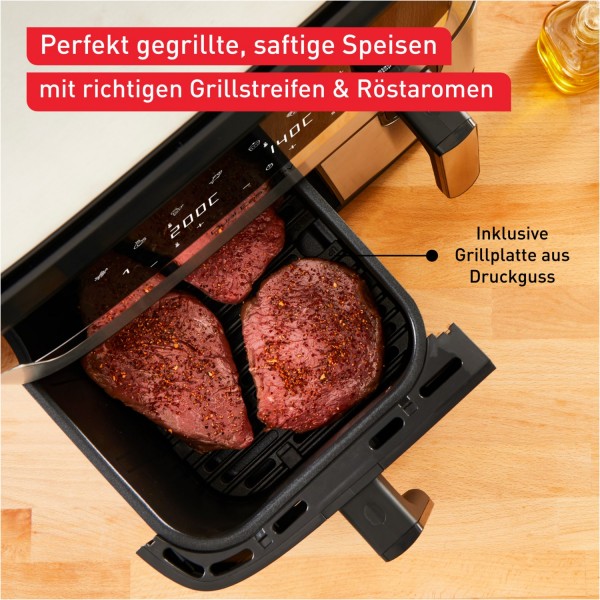 Runder Grillrost Für Heißluftfritteuse - 17,5cm Edelstahl Zubehör