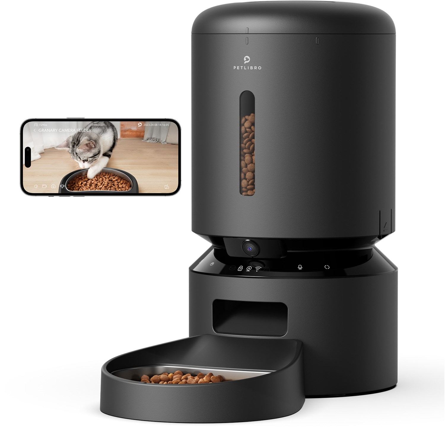 Petlibro Automatischer Futternapf mit Kamera PLAF203 Schwarz