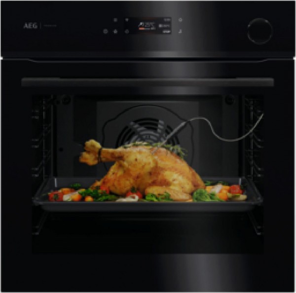 BS6700B Einbaubackofen schwarz, 72 l, Pizza-Stufe, Dörren, schnelles Vorheizen, Heißluftgrill, Hefeteig-Gärstufe, Brotback-Stufe