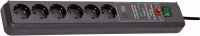 Secure-Tec Steckdosenleiste 6-fach (3m) mit Schalter grau