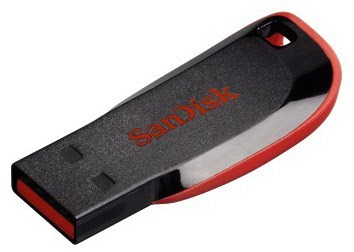 Cruzer Blade (8GB) USB-Speicherstick schwarz/rot