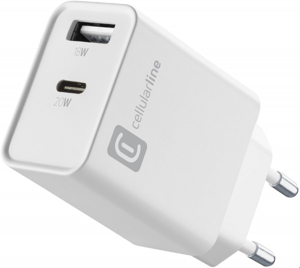 Dual USB Ladegerät (20W) weiß