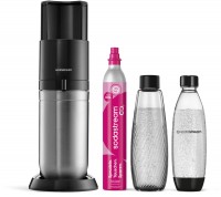 DUO Wassersprudler Standard Pack bestehend aus 1x Glasfl.1l+ 1x KSTFL 1l, DWS, 1x QC titan