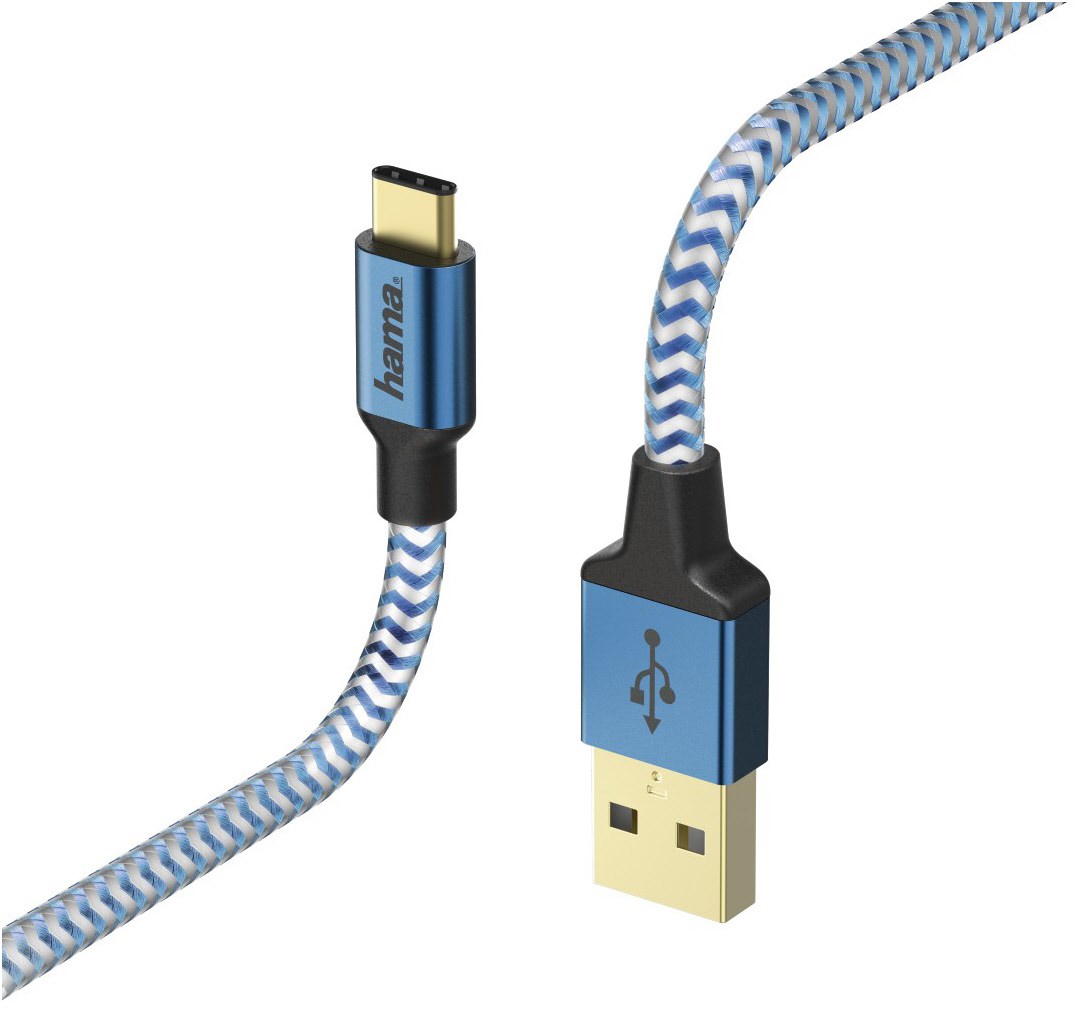 USB-Kabel Reflected (1,5m) blau