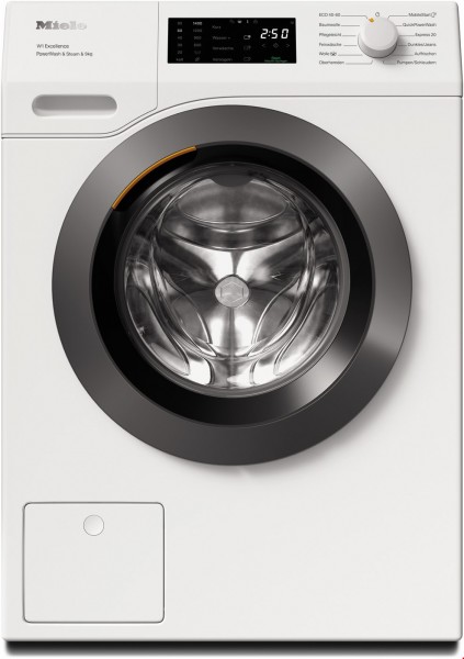 WED 395 WPS PWash&amp;Steam&amp;9kg Stand-Waschmaschine-Frontlader lotosweiß, 9 kg, 1400 U/min, W1 ChromeEdition, 72 dBA