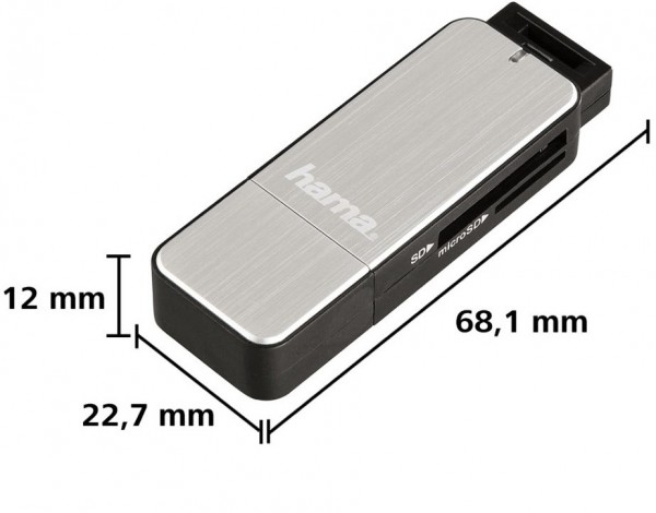 InLine All-in-1 Card Reader USB 3.0 – Liest SD, MicroSD, CF, MS & Mehr, Silber