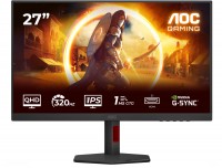 Q27G4SRU 69 cm (27") Gaming Monitor schwarz/rot, Widescreen QHD (2560x1440), 0,3 ms Reaktionszeit