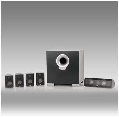 Image of Cinema 10 5.1 A/V-Lautsprechersystem mit Aktiv-Subwoofer alu schwarz hochglanz