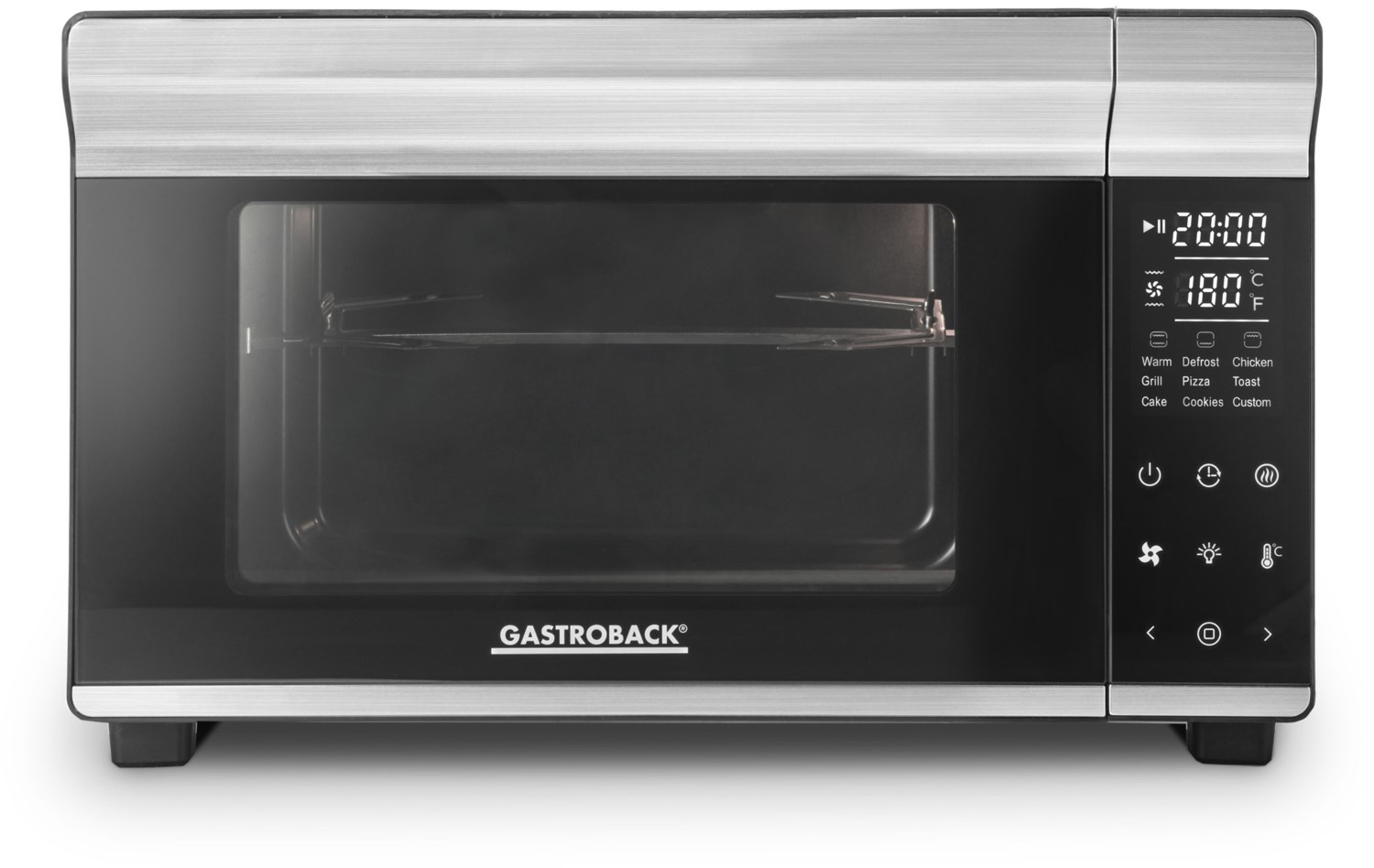 Image of Design Bistro Ofen Bake & Grill Mini-Backofen schwarz/edelstahl