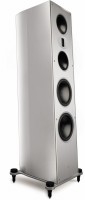 Solitaire S 430 /Stück Stand-Lautsprecher hochglanz arktis silber/elox silber