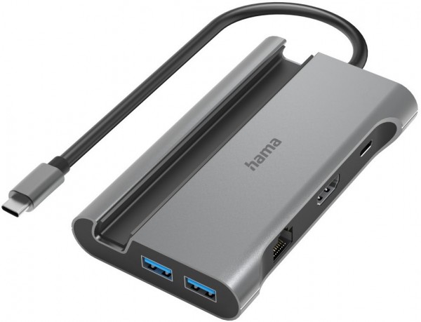 USB-C-Hub 7 Ports grau