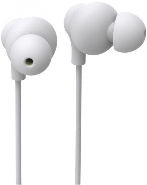 Curly In-Ear-Kopfhörer mit Kabel weiss