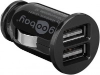 KFZ Adapter 12V Mini zu 2x USB-3,1A schwarz