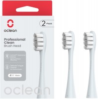 Professional Clean (2 Stück) Ersatz-Zahnbürsten silber