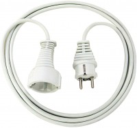 Schuko-Verlängerungskabe (2m) weiß