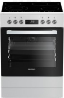 GR5500 GFBM 23420 WC Elektroherd mit Glaskeramikfeld weiß, 72 l, Rückwand katalytisch beschichtet, 60 cm breit, A, 4 Kochzonen