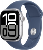 Watch Series 10 (42mm) GPS+4G Aluminium mit Sportarmband S/M silber/denim