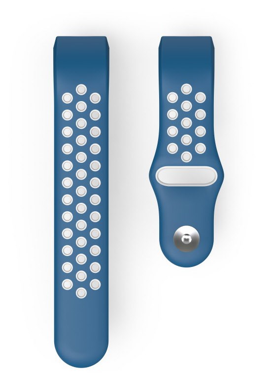 Sportarmband für Fitbit Charge 3/4 blau/grau