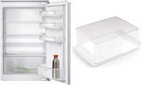 MK088KRF1A Einbau-Kühlschrank bestehend aus KI18RNFF0 + KSGGZM00 Butterdose weiß