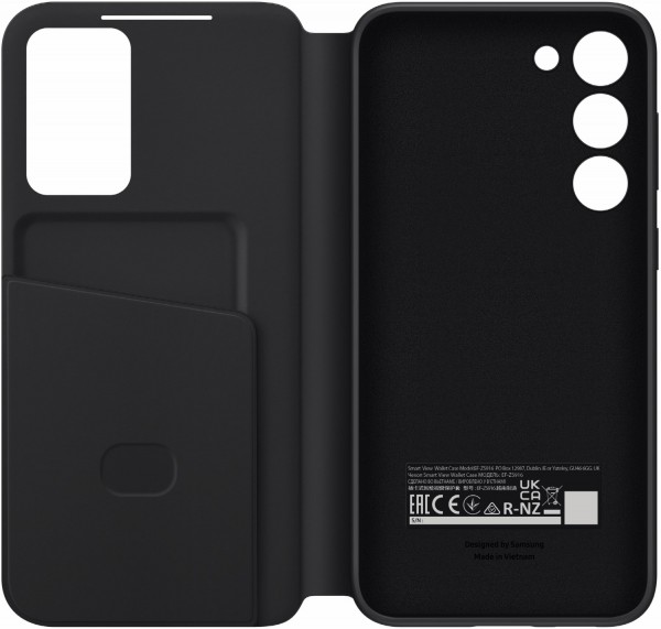 Smart View Wallet Case für Galaxy S23+ schwarz