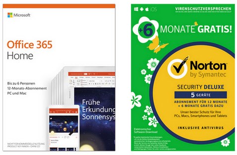 Office 365 Home FPP Product Key inkl. Symantec Norton Security Deluxe