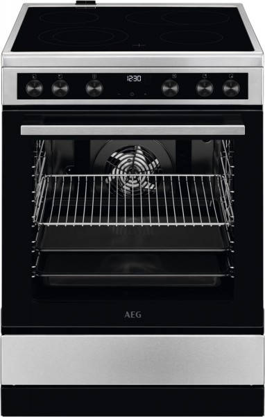 CCB644BGBM Elektroherd mit Kochfeld edelstahl, 73 l, Pizza-Stufe, 59,6 cm breit, A