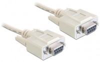 Seriell Nullmodem 9pin Bu./Bu. (5m) grau