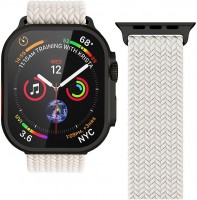 Watch Straps Woven Loop Armband für Apple Watch (44/45/46/49) cream black