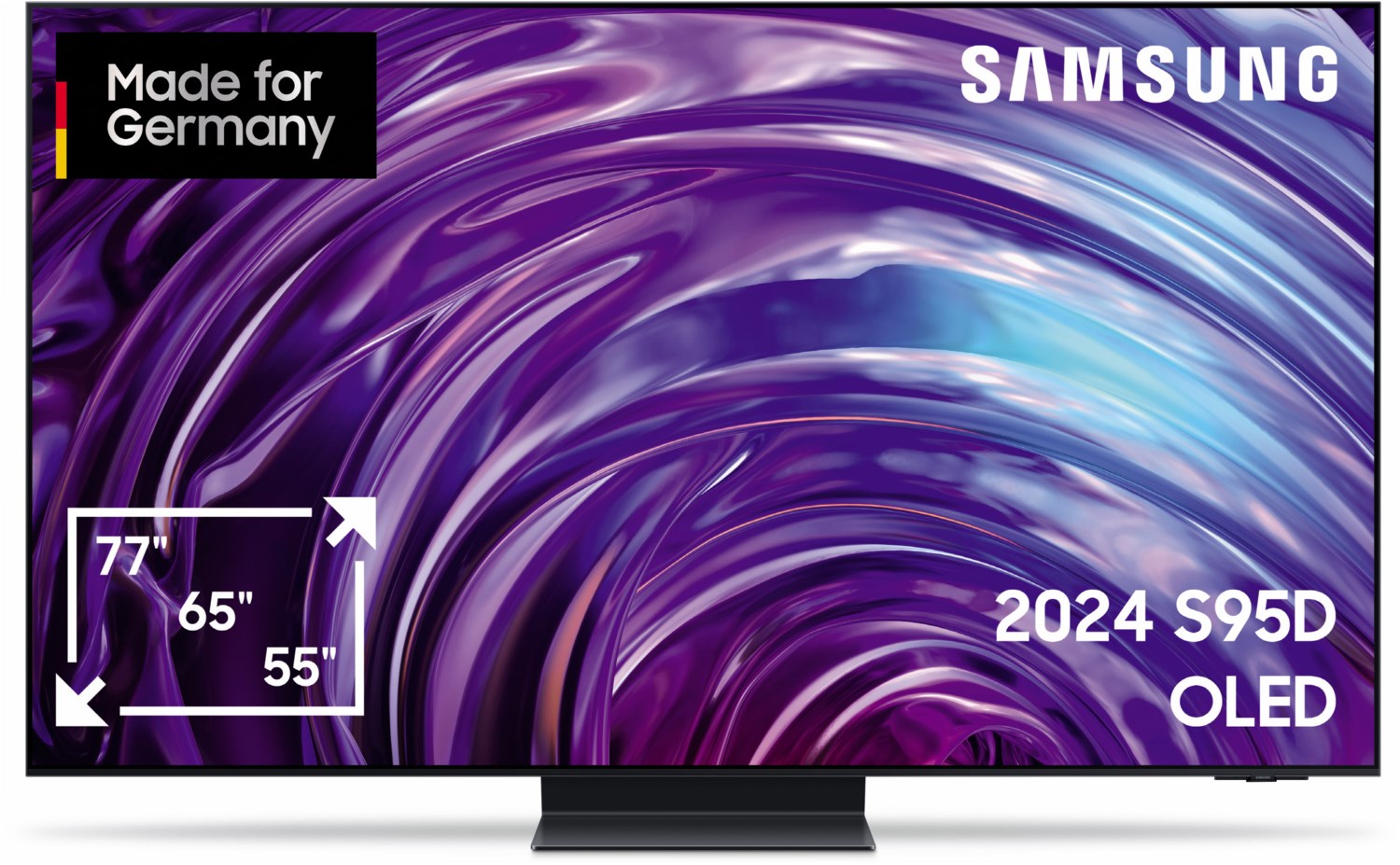 Samsung S95D 4K QD-OLED Fernseher 55 Zoll (139 cm) mit Neural Quantum 4K AI Gen2 Prozessor, TIZEN OS, Dolby Atmos, GQ55S95DAT [2024]