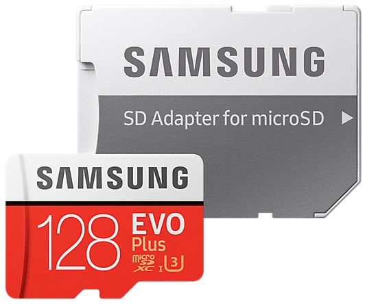 EVO Plus 128GB microSDXC UHS-I U3 100MB/s Full HD & 4K UHD Memory Card with Adapter (MB-MC128GA)