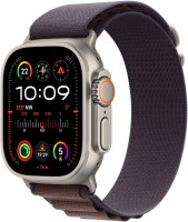 Watch Ultra 2 (49mm) GPS+4G Smartwatch Titan mit Alpine Loop Armband (L) titan/indigo
