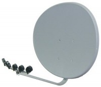 Multi Focus Satelliten-Reflektor hellgrau