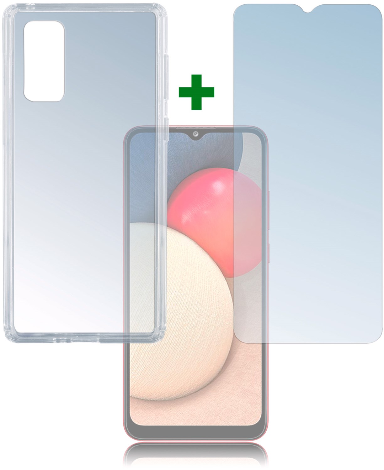Image of 360° Protection Set für Galaxy A02s transparent