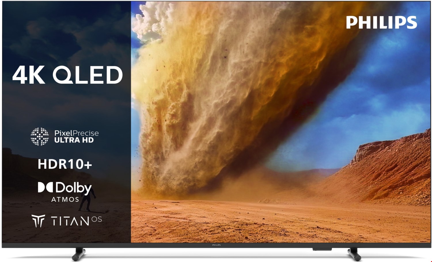 43PUS7800/12 108 cm (43") QLED-TV mattschwarz, 4K Ultra HD, Smart-TV, DVB-T2/DVB-C/DVB-S2