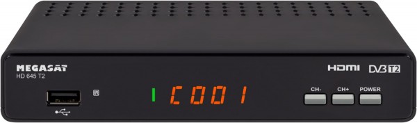 HD 645 T2 DVB-T2 HD Receiver schwarz