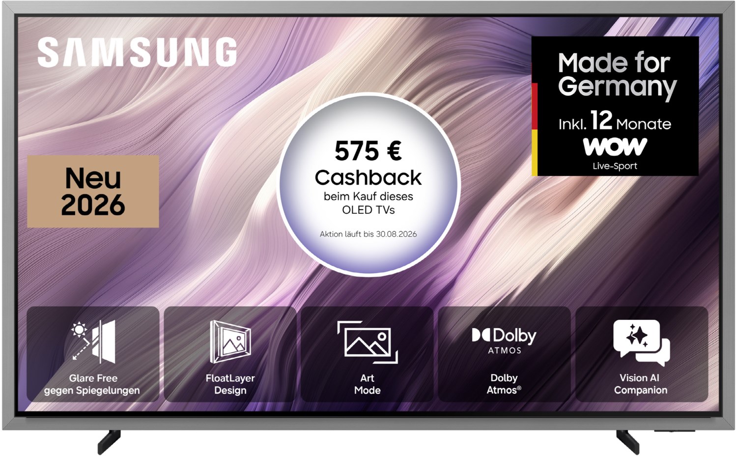 GQ83S99HAE 209 cm (83") OLED Vision AI Smart TV, 4K Ultra HD, 120 Hz, Sprachsteuerung