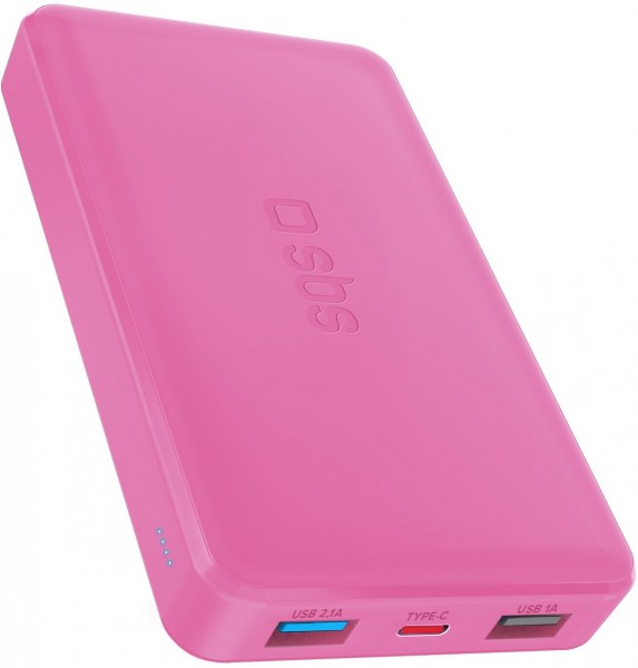 Powerbank (10.000mAh) hell pink
