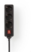 ESOC315F2BK Steckdosenleiste (1,5m) 3-Fach mit Schalter schwarz