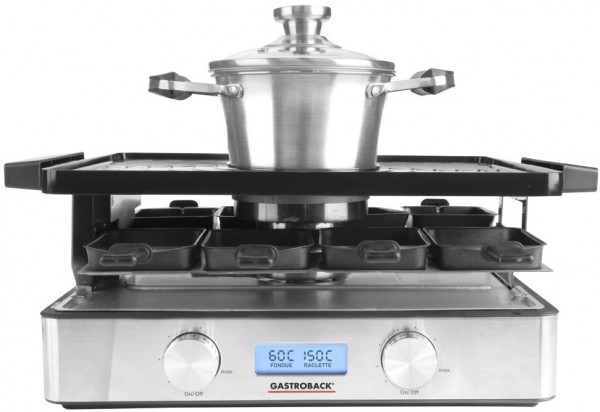 Design Raclette Fondue Advanced+ edelstahl